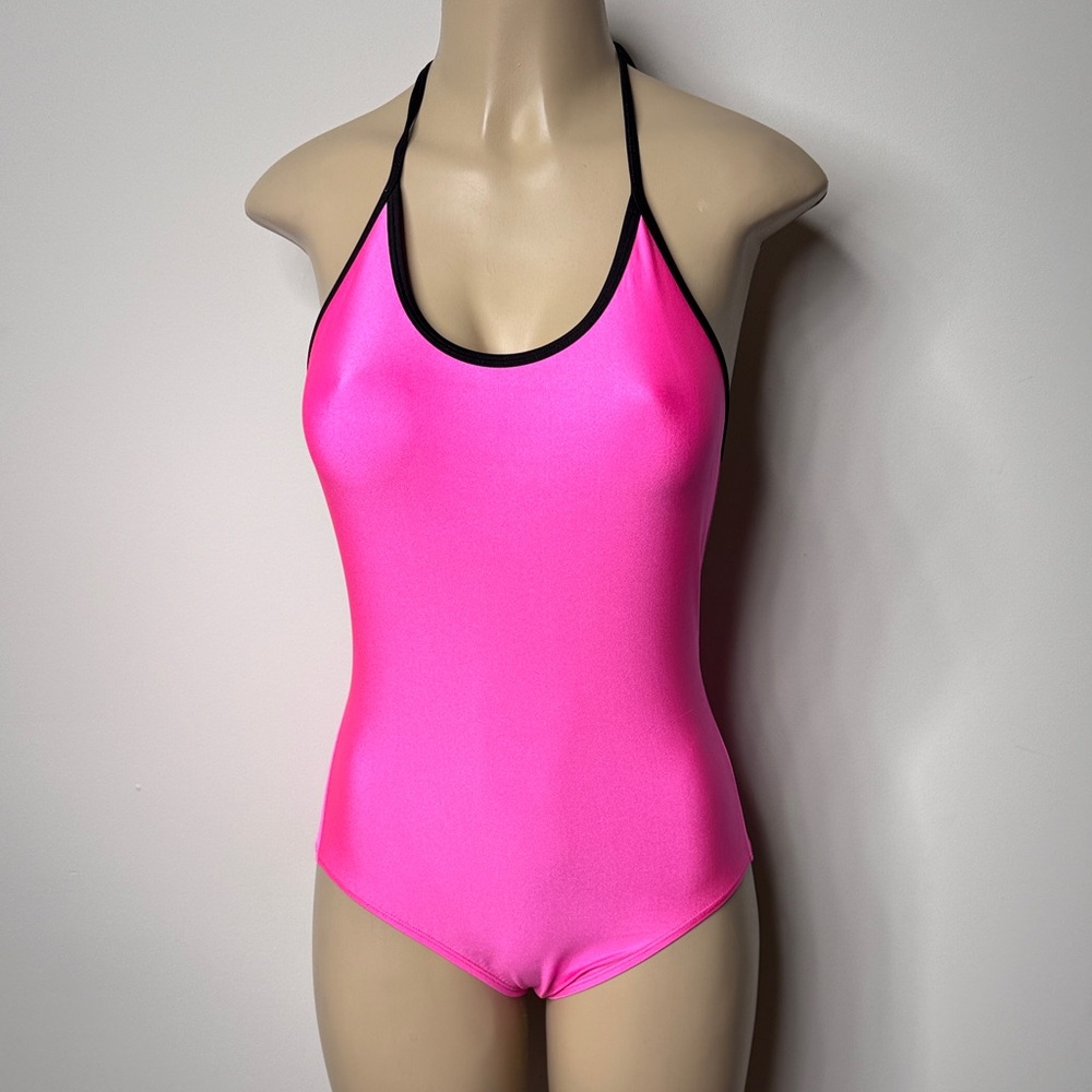 Vibrant Pink Halter Bodysuit